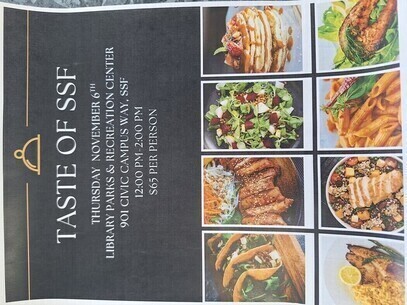 a menu of food on a table